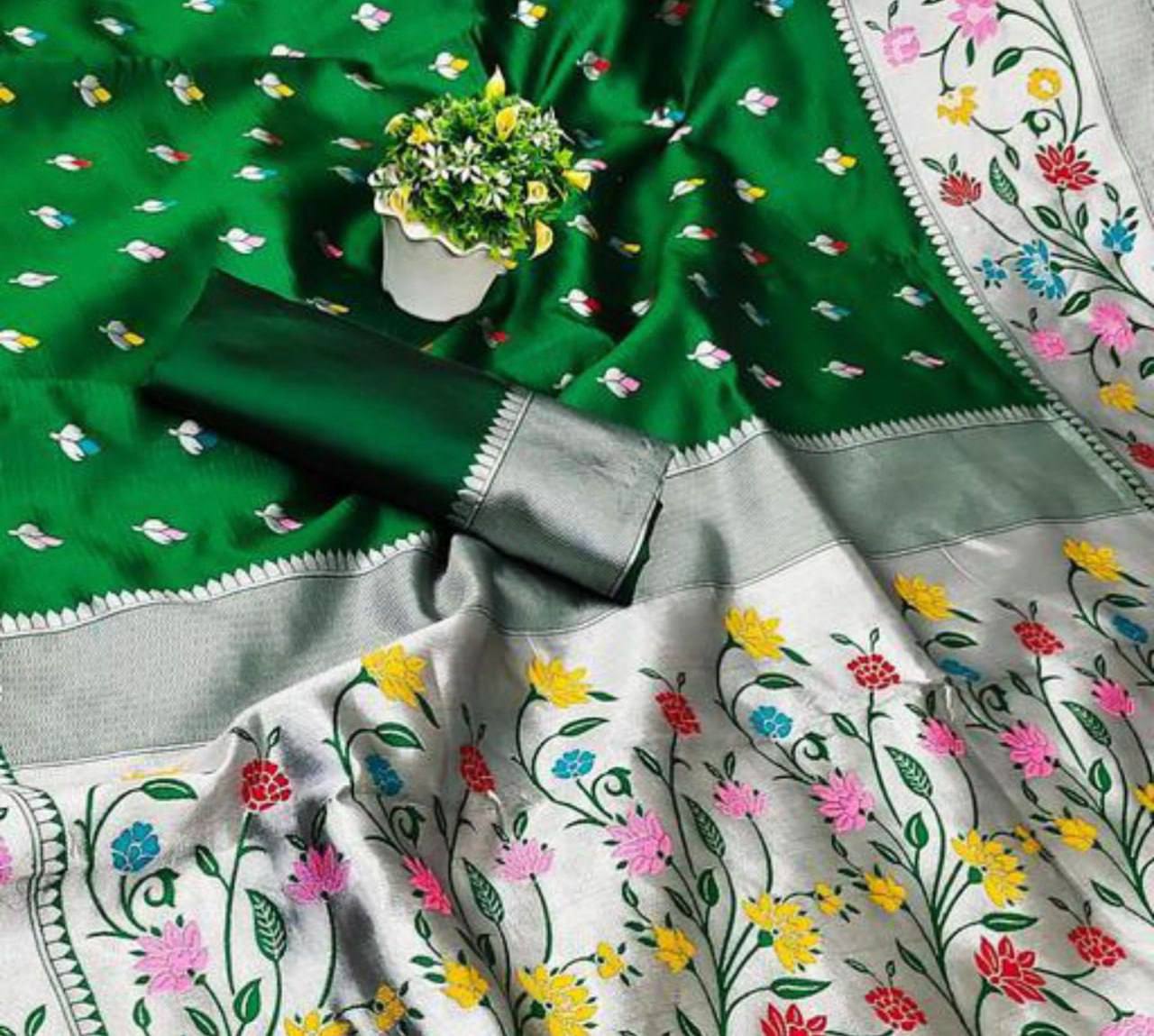 New Launch Paithani Silk Wedding Saree – Rich & Elegant