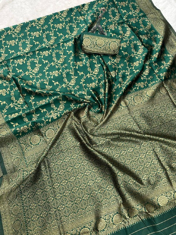 Organic Banarasi Wedding Saree – Lightweight &amp; Breathable