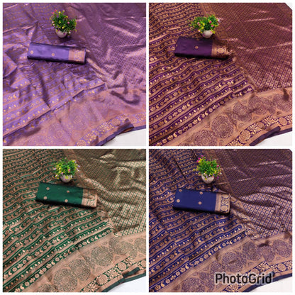 Organic Banarasi Wedding Saree – Lightweight &amp; Breathable