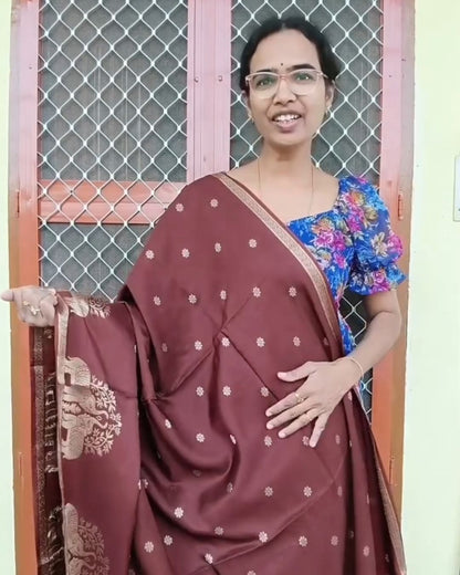 Elephant Silk Saree