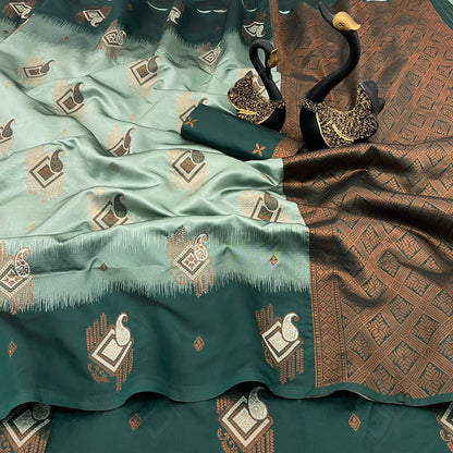 Premium Kuber Pattu Silk Saree for Wedding &amp; Party Wear