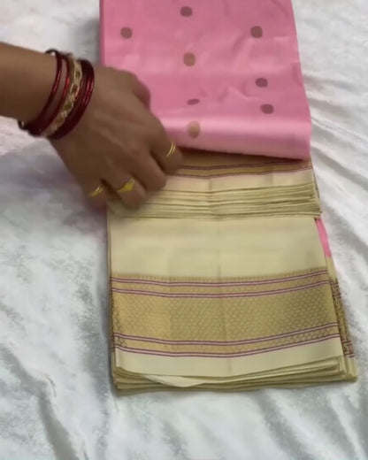 Light Pink Paithani Saree