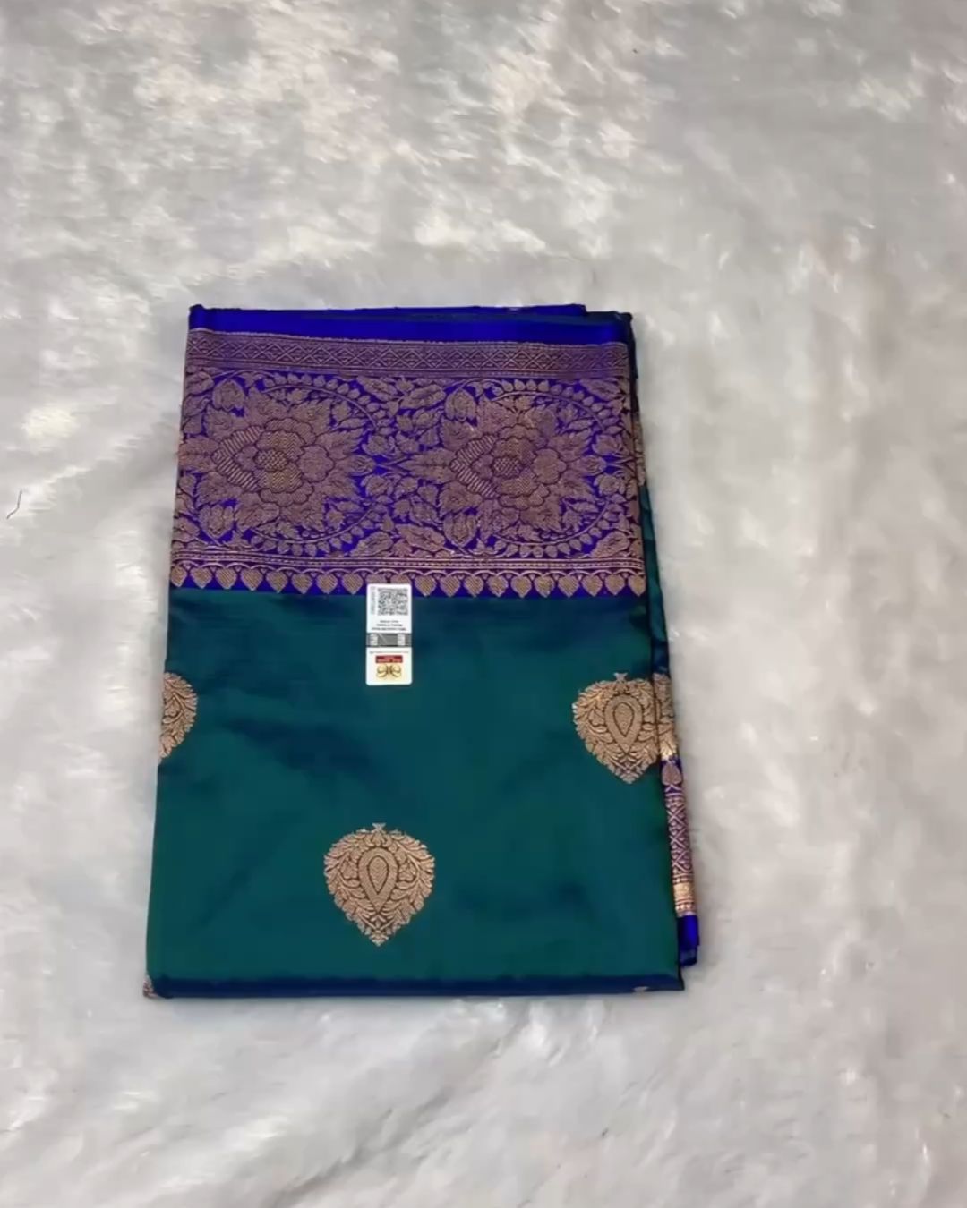 Peacock Green Silk Saree