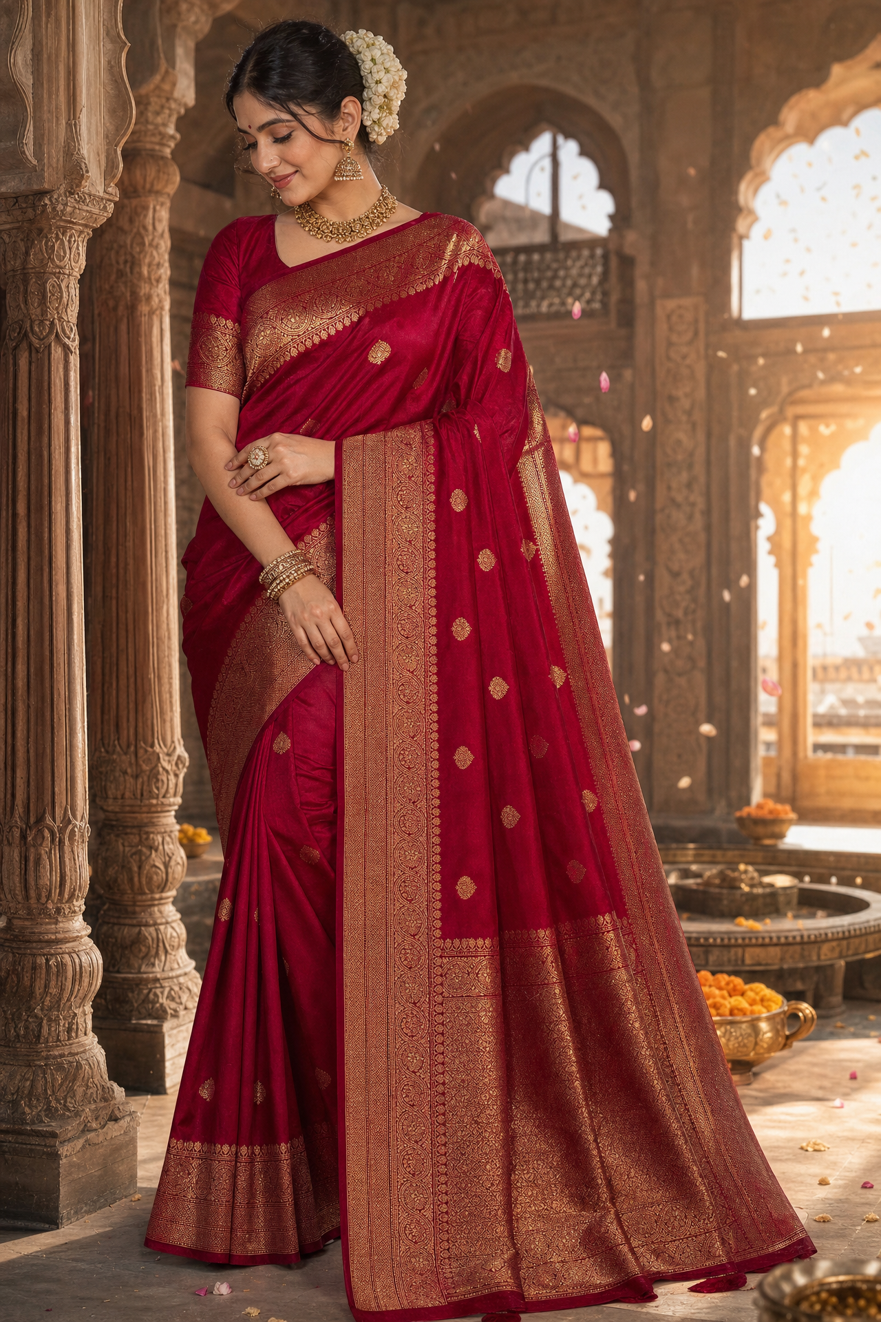 Sindoori Silk Saree
