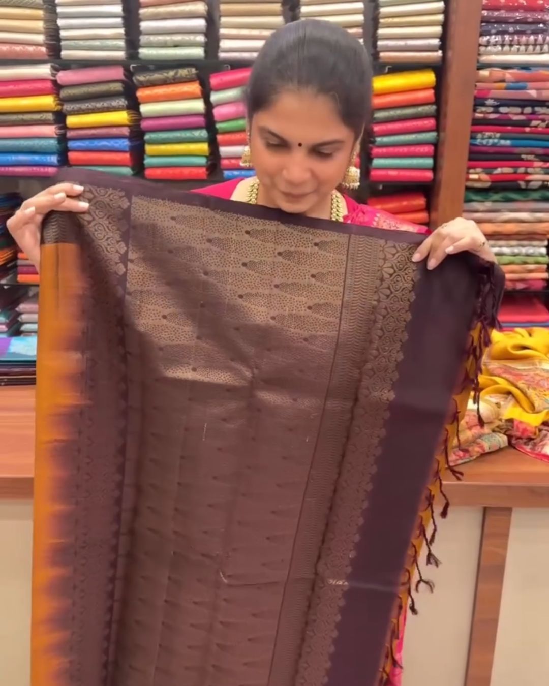 Suvarna Temple Silk Saree