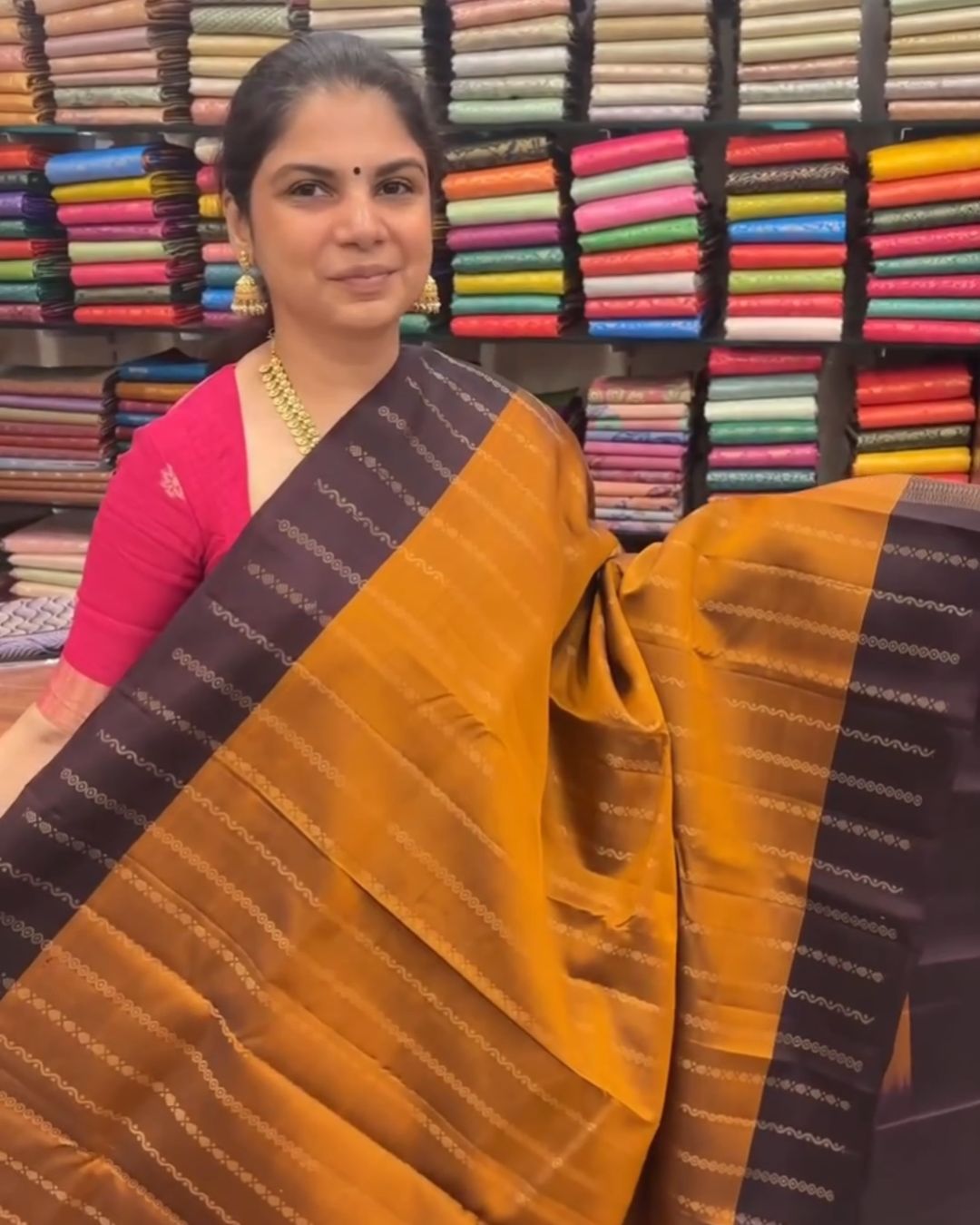 Suvarna Temple Silk Saree