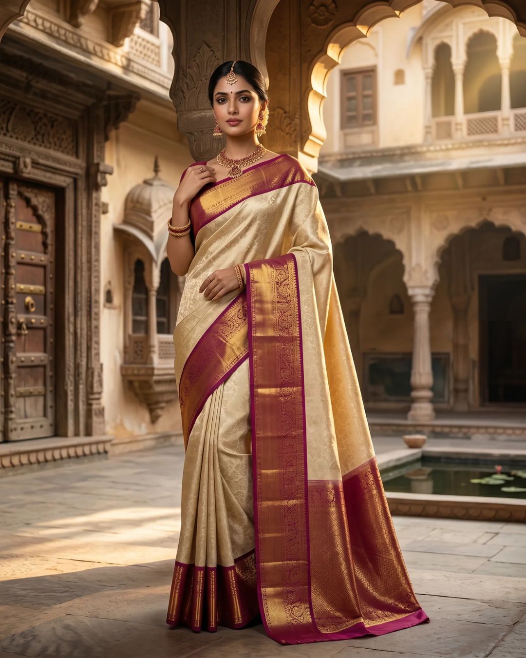 Swarna Kumkum Pattu Saree