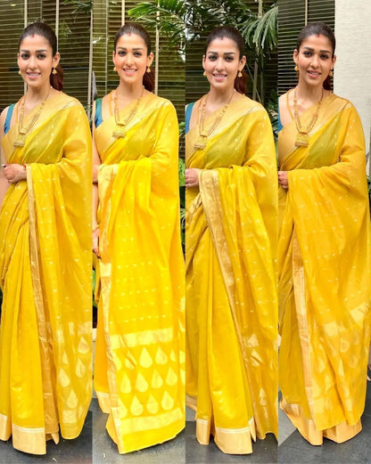 Organic Banarasi Wedding Saree – Light &amp; Comfortable