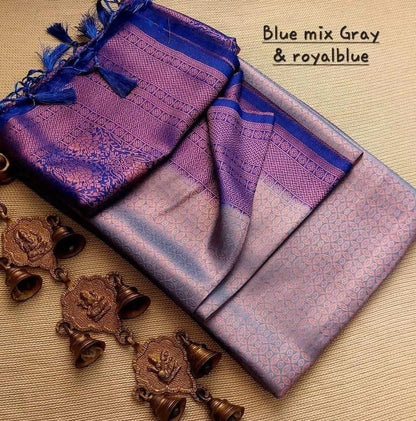 Elegant Pink &amp; Black Soft Silk Saree with Rich Woven Pallu