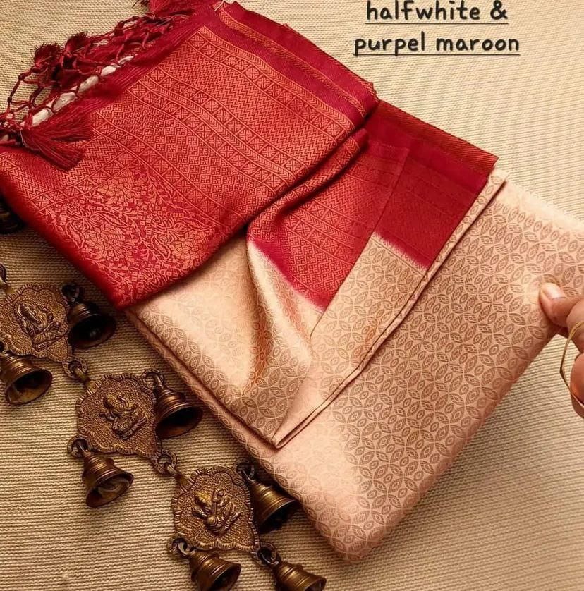 Elegant Pink &amp; Black Soft Silk Saree with Rich Woven Pallu