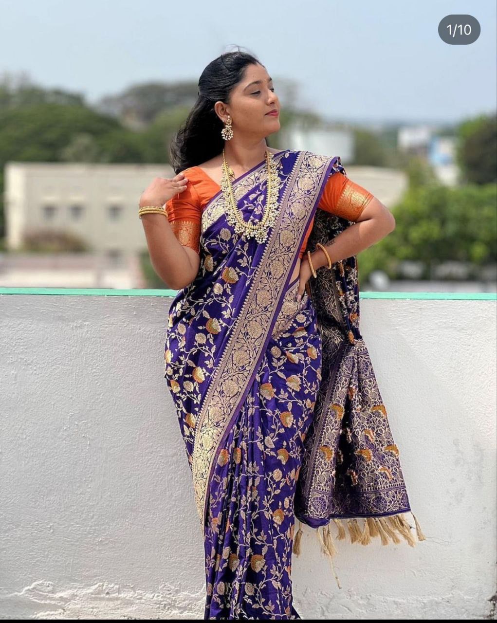 Pure Soft Khadi Georgette Silk Saree with Zari &amp; Meenakari Work – LC-59