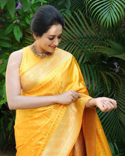 Heritage-Inspired Silk Drape for Grand Occasions