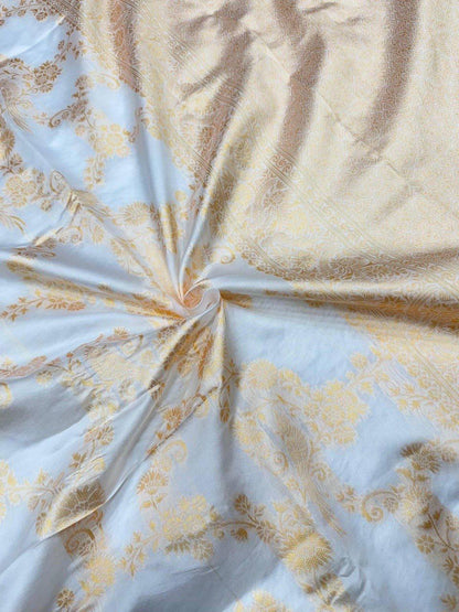 Comfort Wear Organic Banarasi Lichi Silk Wedding Saree